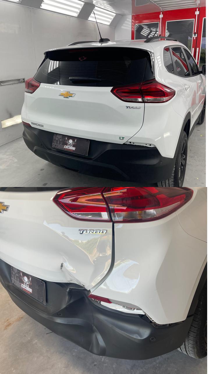 Antes e Depois - Reparo de traseira com igualacao de cor